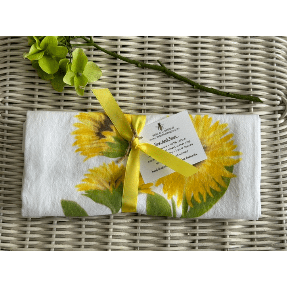 SUNFLOWER flour sack towel